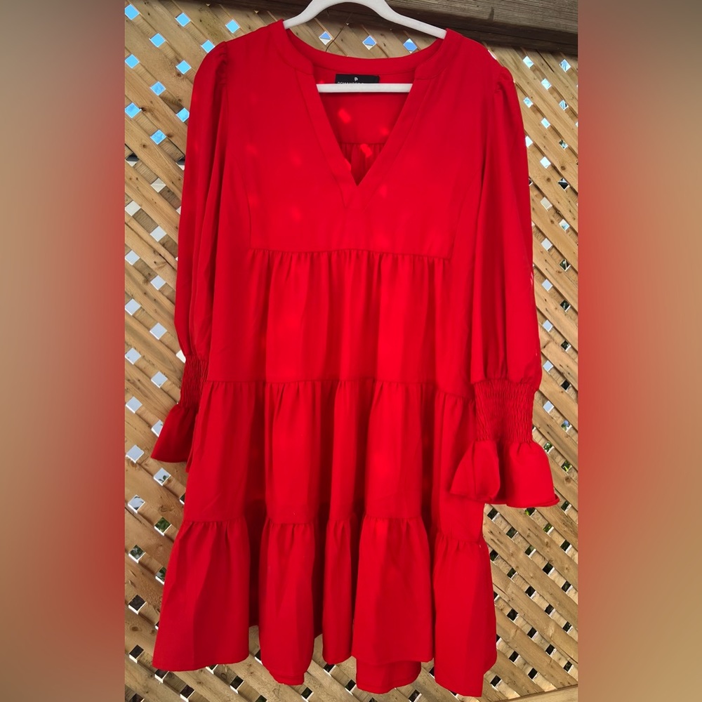 Pomander Place Red Dress